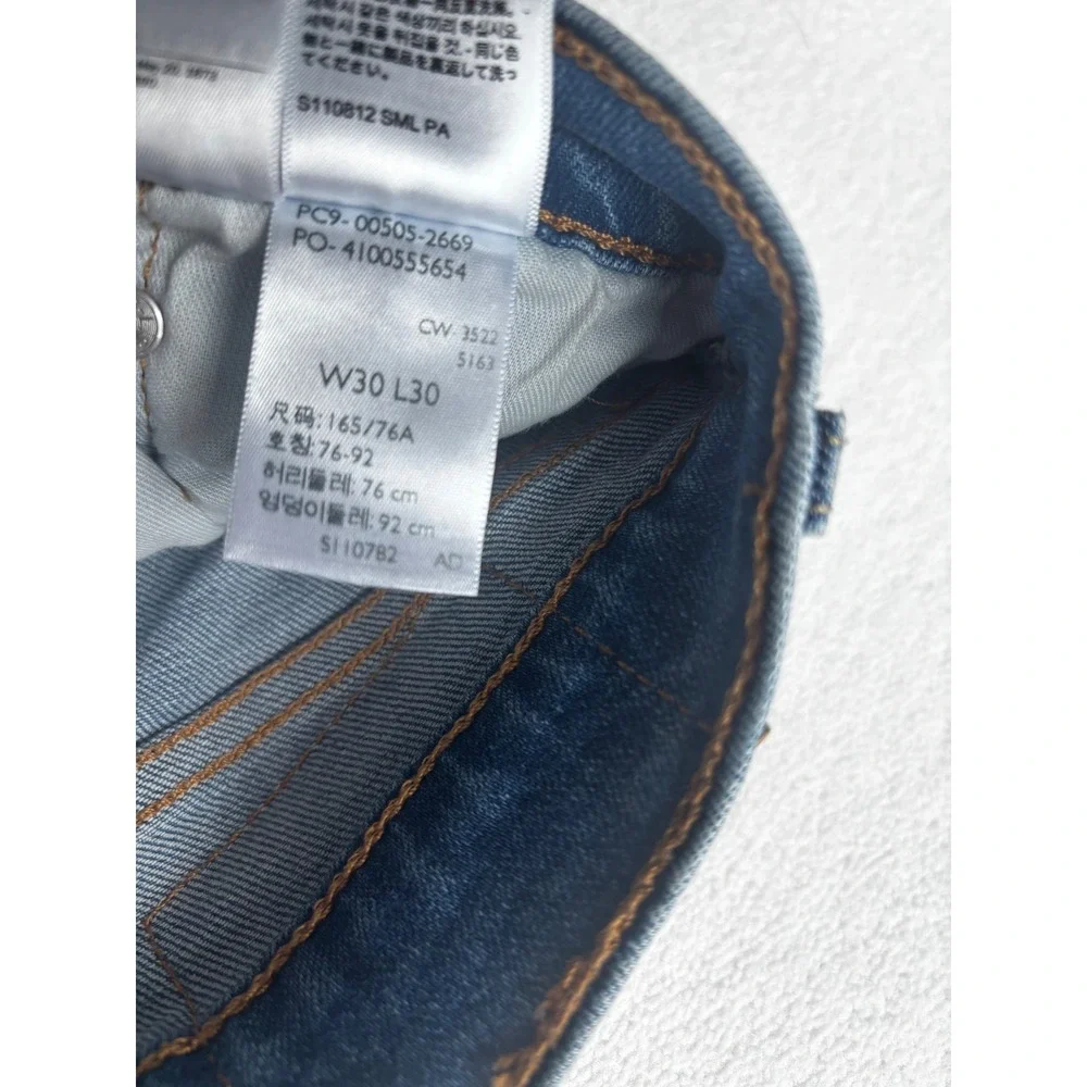 Levi 505 Regular Fit Jeans Mens 30x30 Blue Straight Leg Denim 00505-2669